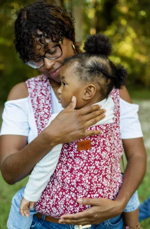 Happy Baby - Versa Baby Carrier | Merlot Bloom   Tan Webbing