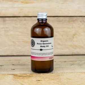 Heavenly Organics Rose Geranium Body, Massage & Bath Oil