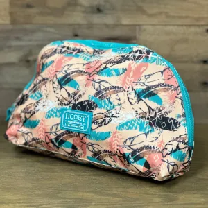 Hooey Women's Large Make Up Bag-Multi Color Feather