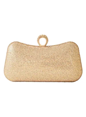 Hot Drilling Dinner Studded Clutch Bag