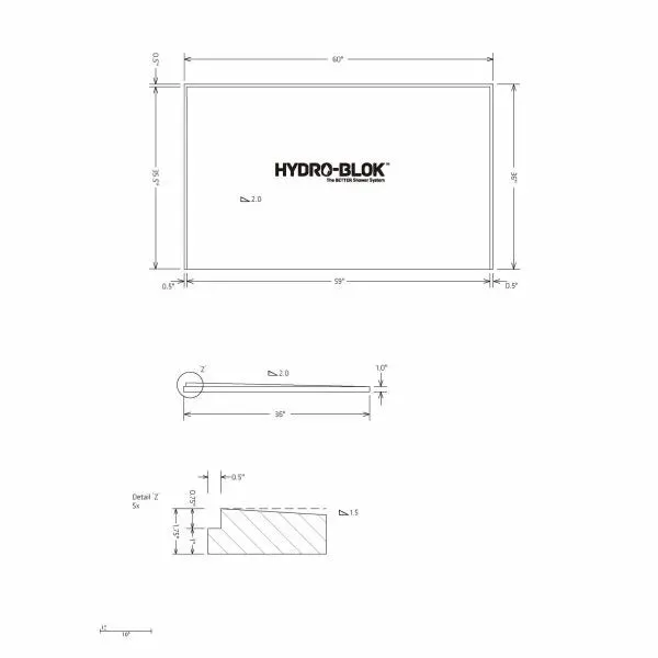 Hydro-Blok Single Slope Shower Pans