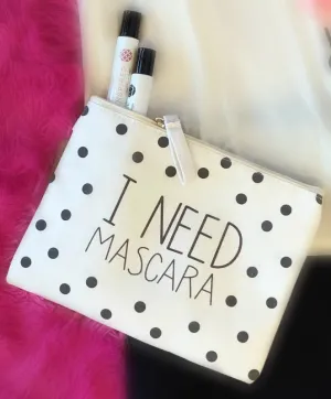 I Need Mascara Travel Pouch