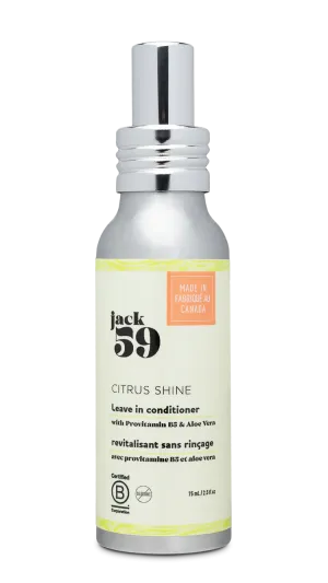 Jack59 Travel Size Citrus Shine Leave in conditioner
