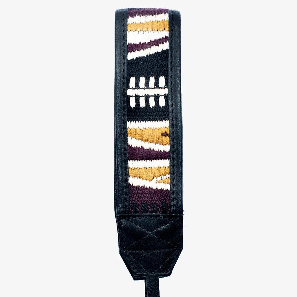 Jaipur #111 - Fabric & Leather camera strap