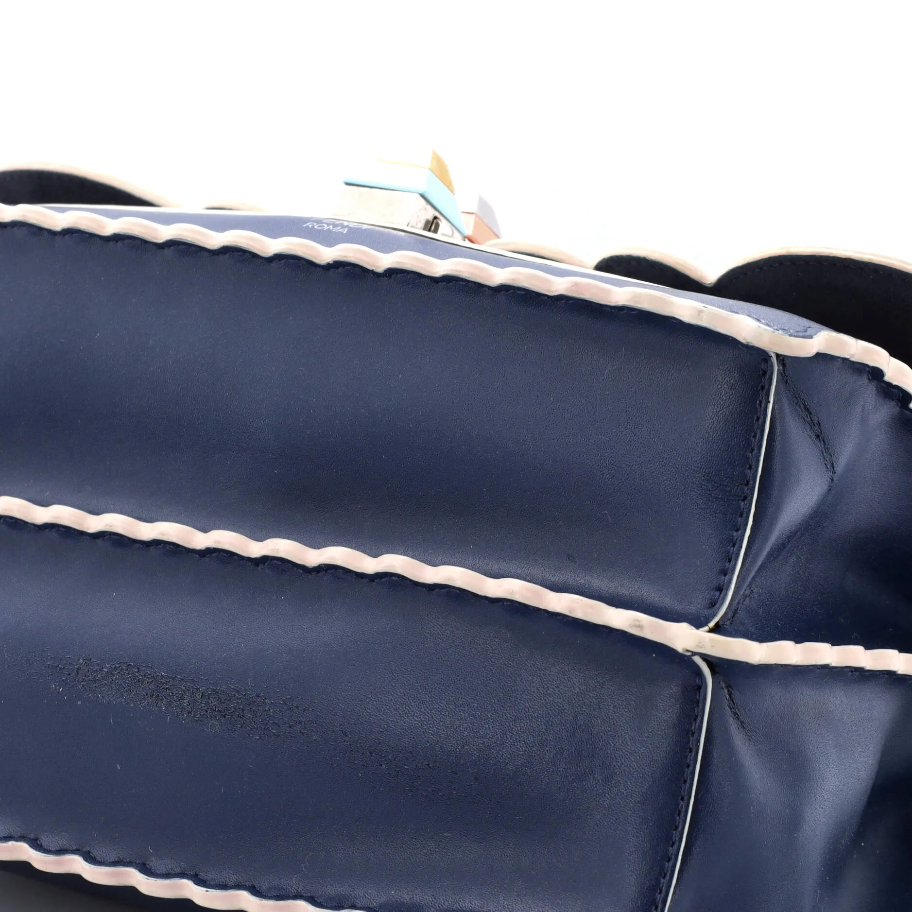 Kan I Bag Embroidered Studded Leather Medium