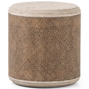Kiara End Table, Weathered Blonde Pine