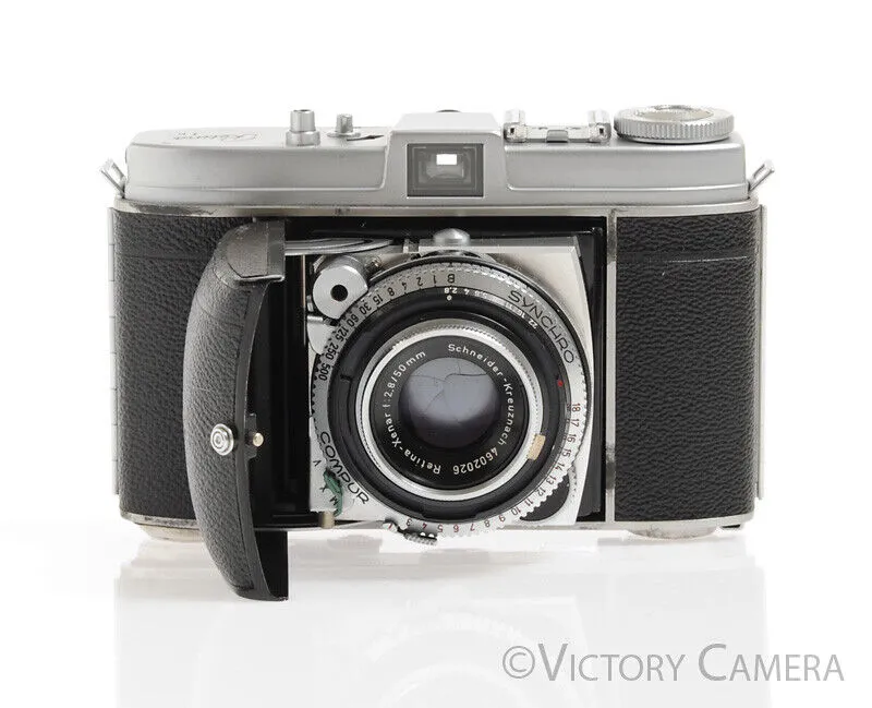 Kodak Retina Ib Chrome 35mm Camera w/ 50mm f2.8 Schneider Xenar Lens  [EXC]
