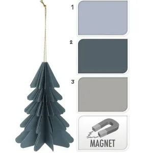 Koopman 15cm Paper Christmas Tree Hanging Decoration (Choice of 3)