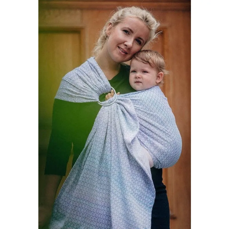Lenny Lamb Ring Sling - Little Love Summer Sky (Merino, Silk, Wool, Cashmere, Cotton)