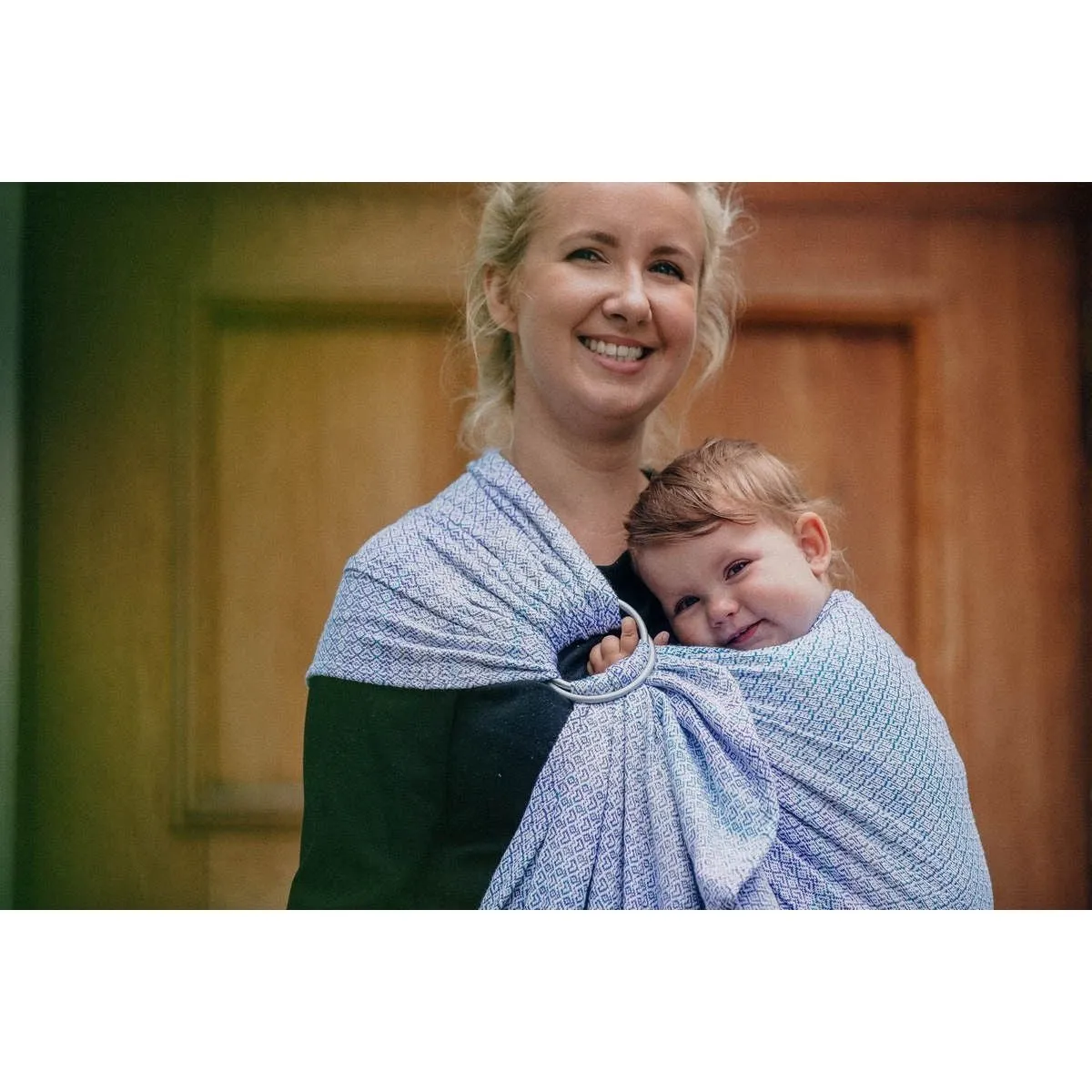 Lenny Lamb Ring Sling - Little Love Summer Sky (Merino, Silk, Wool, Cashmere, Cotton)