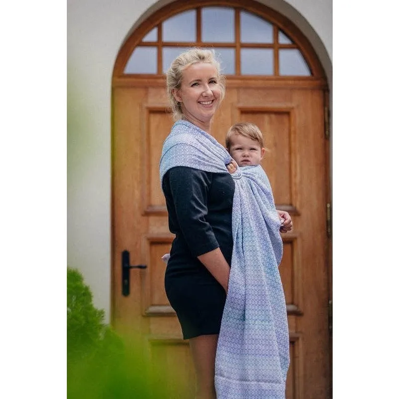 Lenny Lamb Ring Sling - Little Love Summer Sky (Merino, Silk, Wool, Cashmere, Cotton)