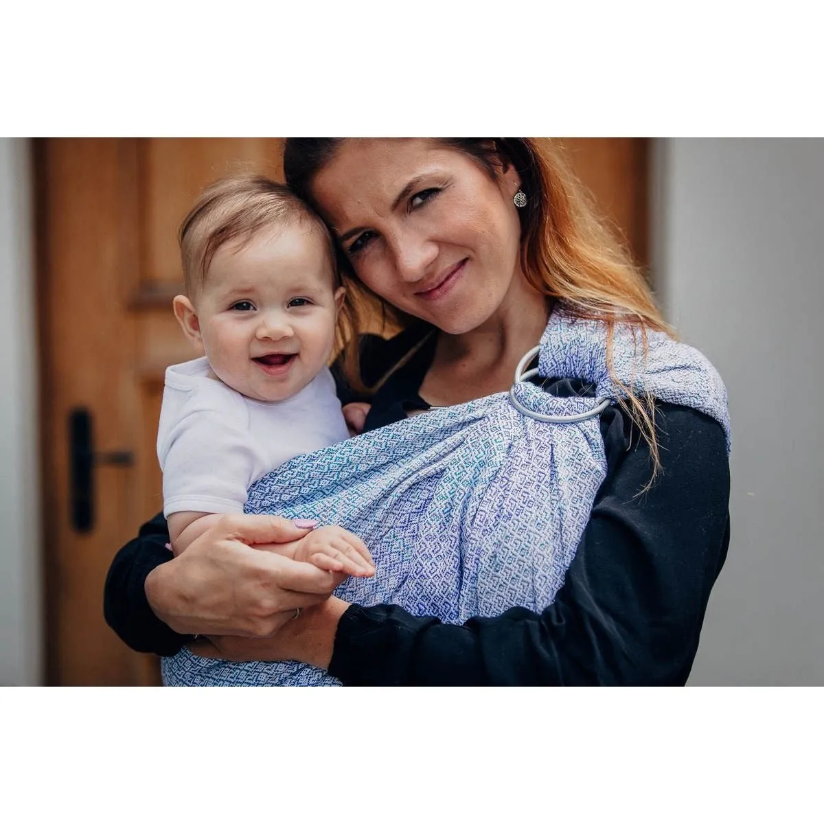 Lenny Lamb Ring Sling - Little Love Summer Sky (Merino, Silk, Wool, Cashmere, Cotton)