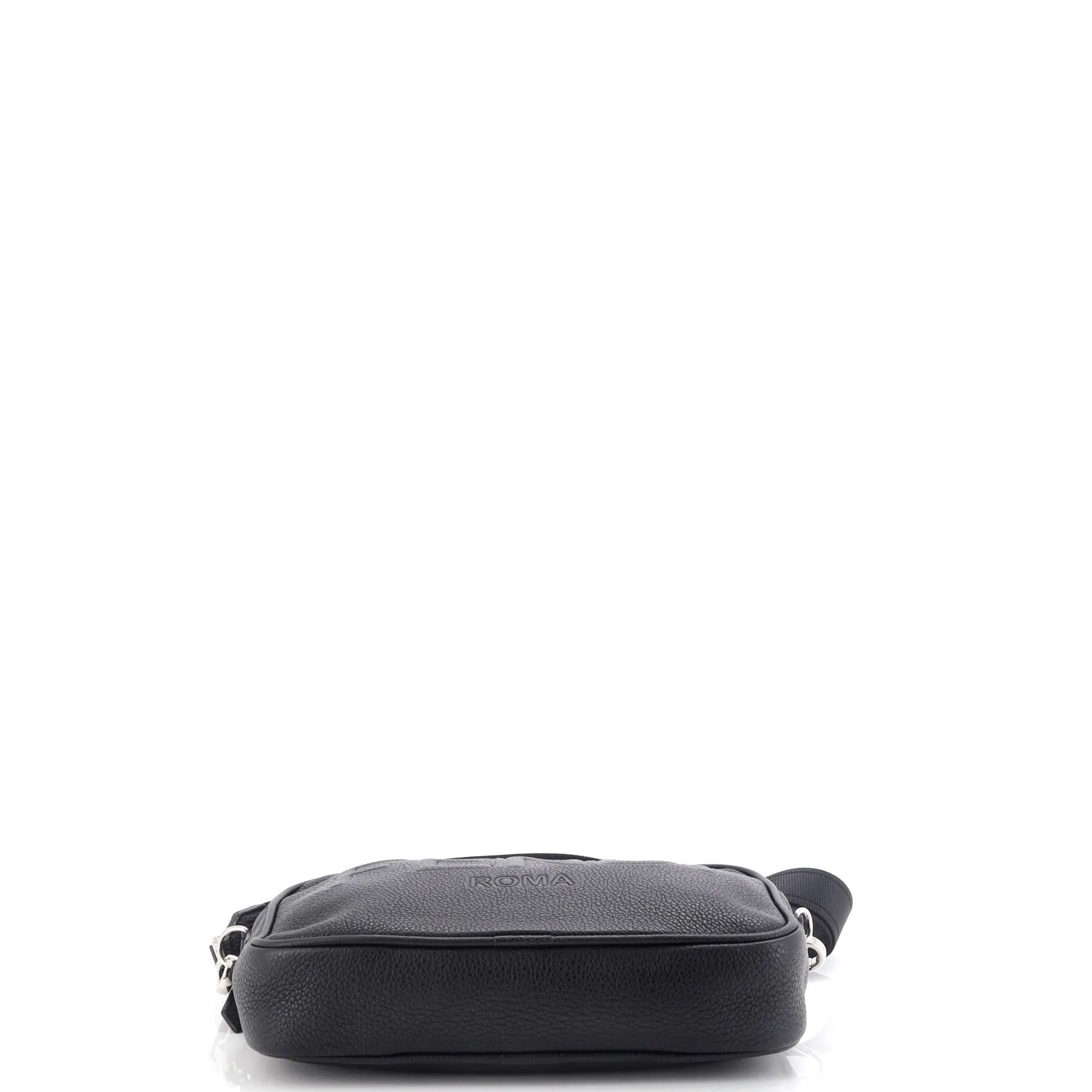 Logo Camera Bag Embossed Leather