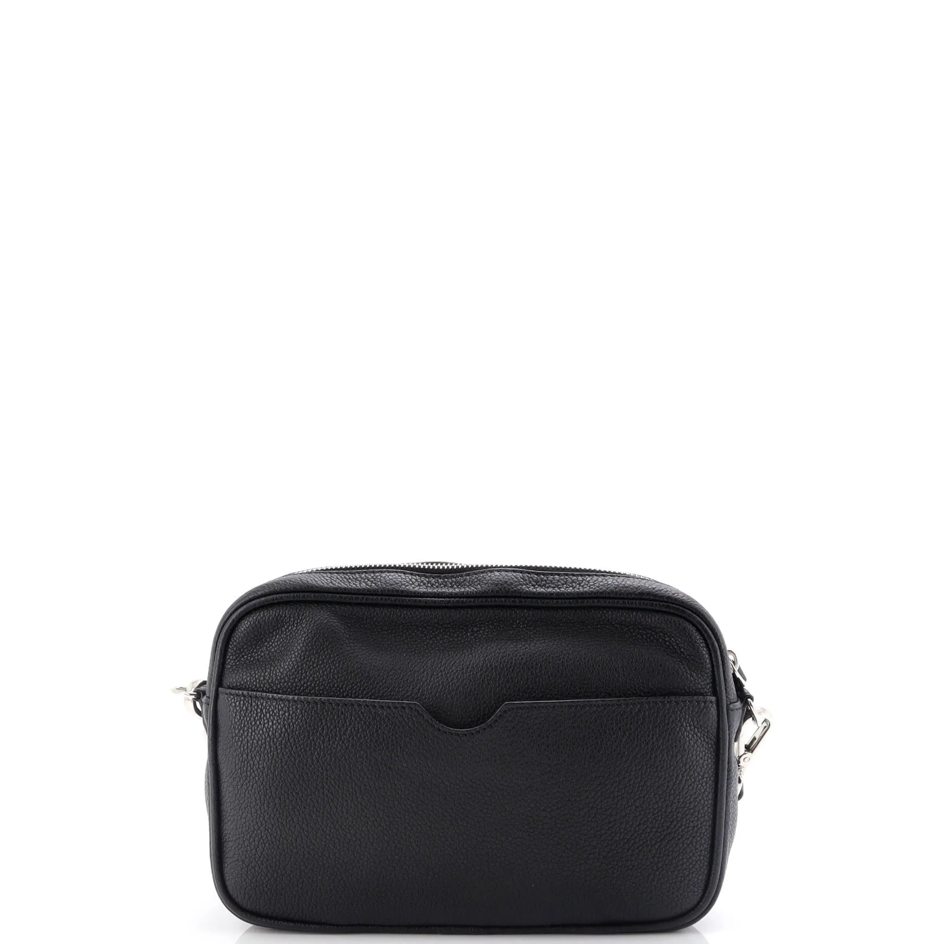 Logo Camera Bag Embossed Leather