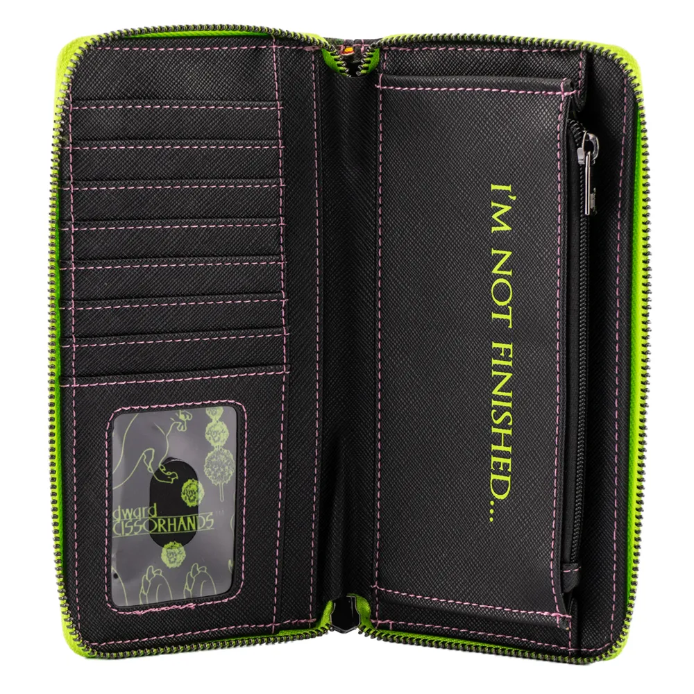 Loungefly Fox Edward Scissorhands Topiary Zip Around Wallet