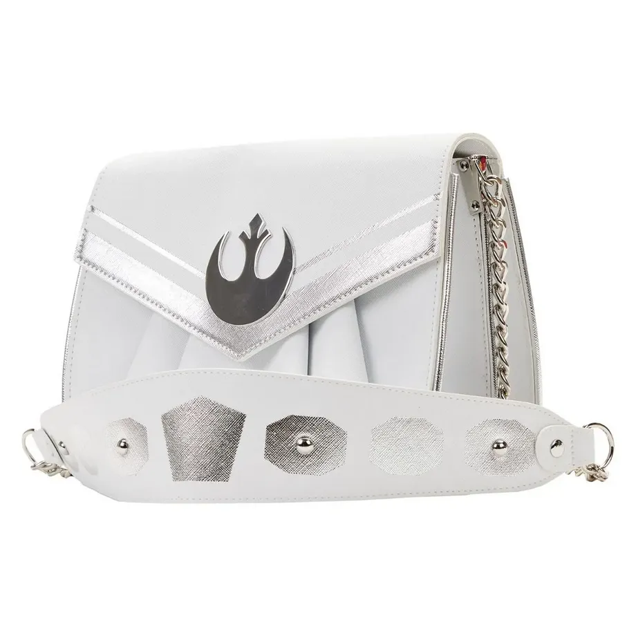 Loungefly x Star Wars Princess Leia White Cosplay Chain Strap Crossbody Bag