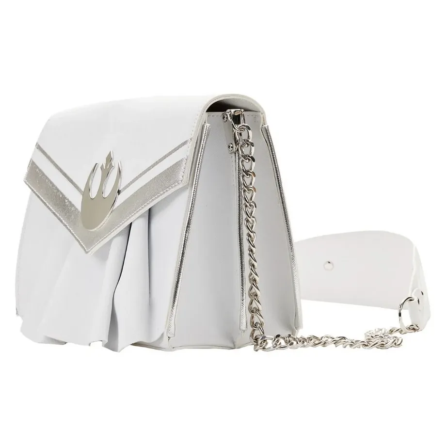 Loungefly x Star Wars Princess Leia White Cosplay Chain Strap Crossbody Bag