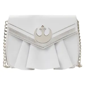 Loungefly x Star Wars Princess Leia White Cosplay Chain Strap Crossbody Bag