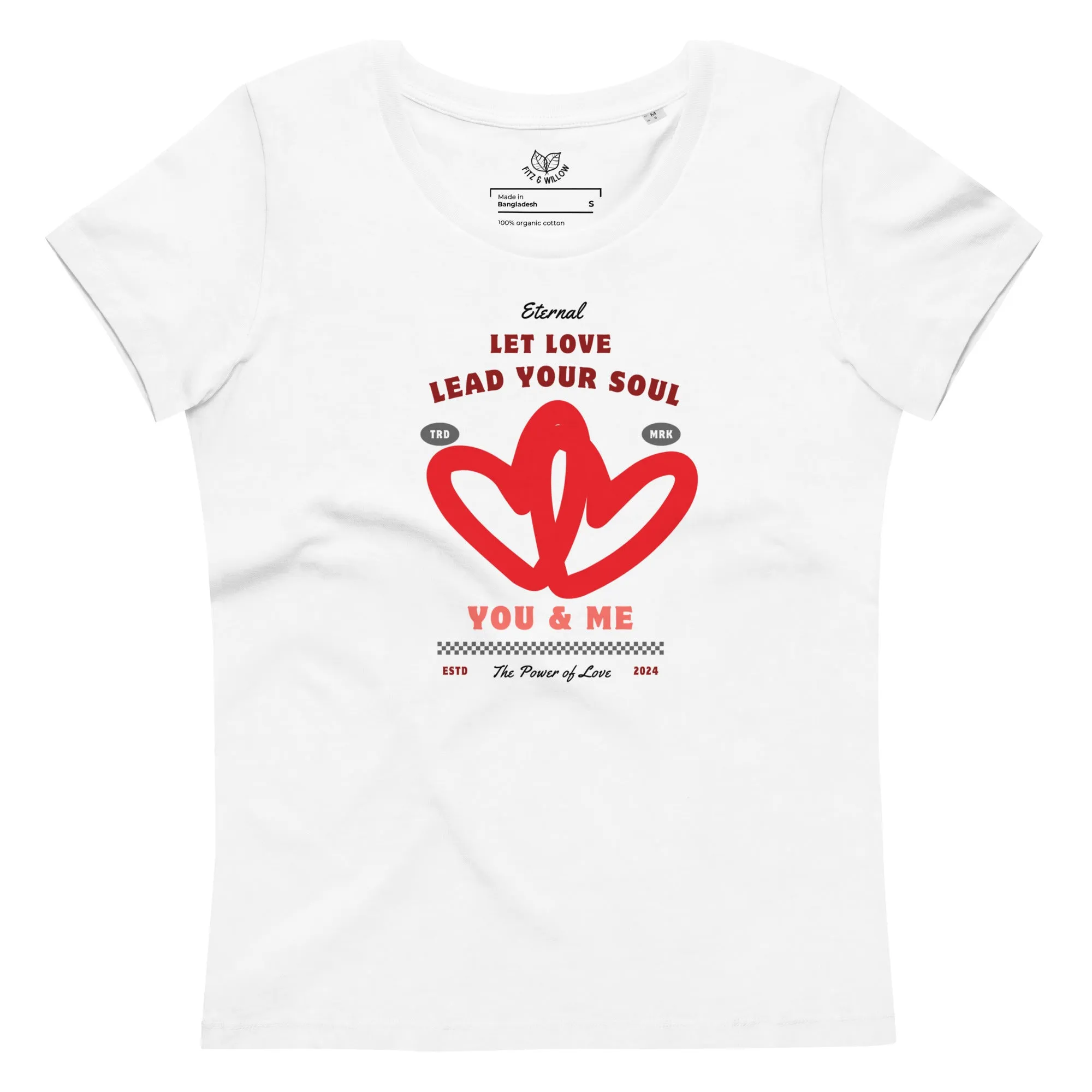 Loving you, Women's fitted eco tee