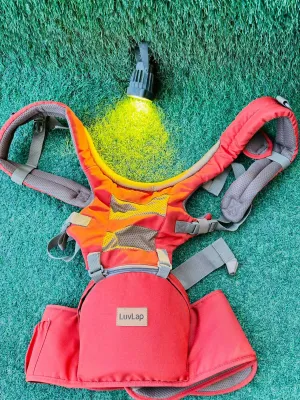 LUVLAP Royal Hip Seat Baby Carrier (Orange)