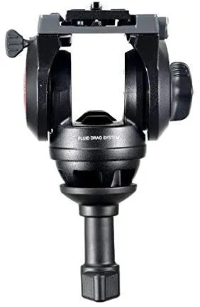 Manfrotto MVK500AM Fluid Drag Video Head Tripod and Carry Bag for Photography, Vlogging