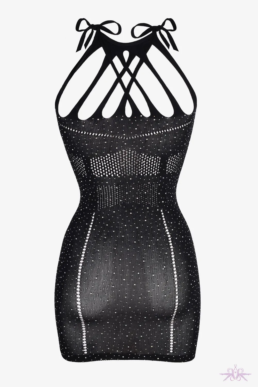 Marilyn Black Sparkle Dress