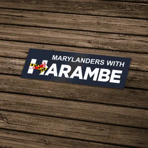 Marylanders With Harambe / Sticker