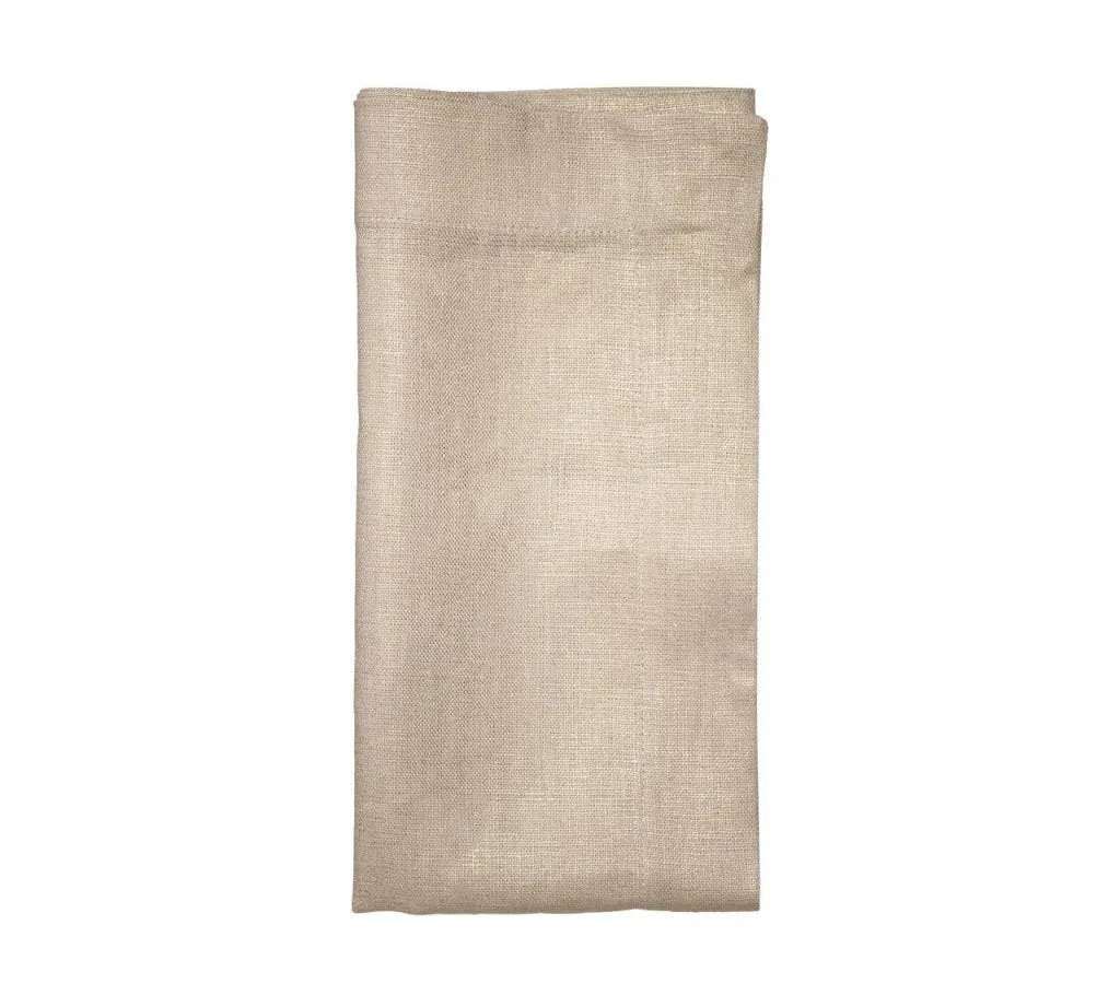 Metallic Linen Napkin in Natural & Gold, Set of 4