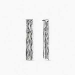 Michael Kors Precious Chain Drop Earrings, Silver