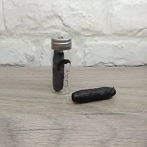 Minty Bamboo Charcoal Dental Floss In Glass Dispenser