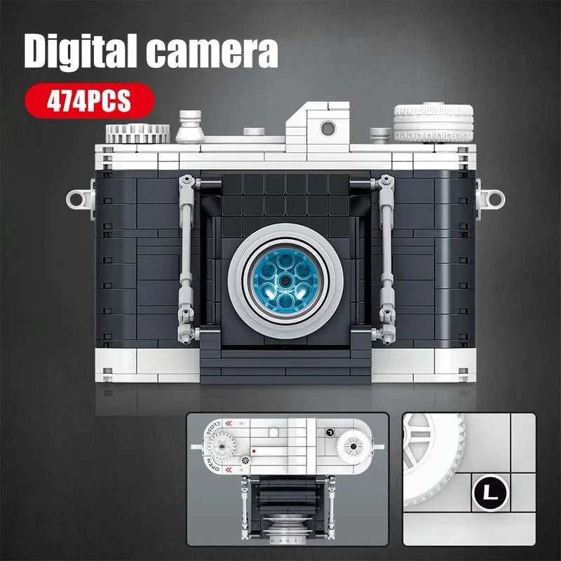 MOC Vintage SLR Digital Camera MINI Bricks Toys 00905