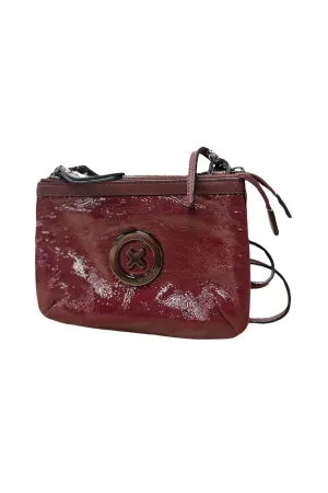 Multi Compartment Crossbody in Burgundy