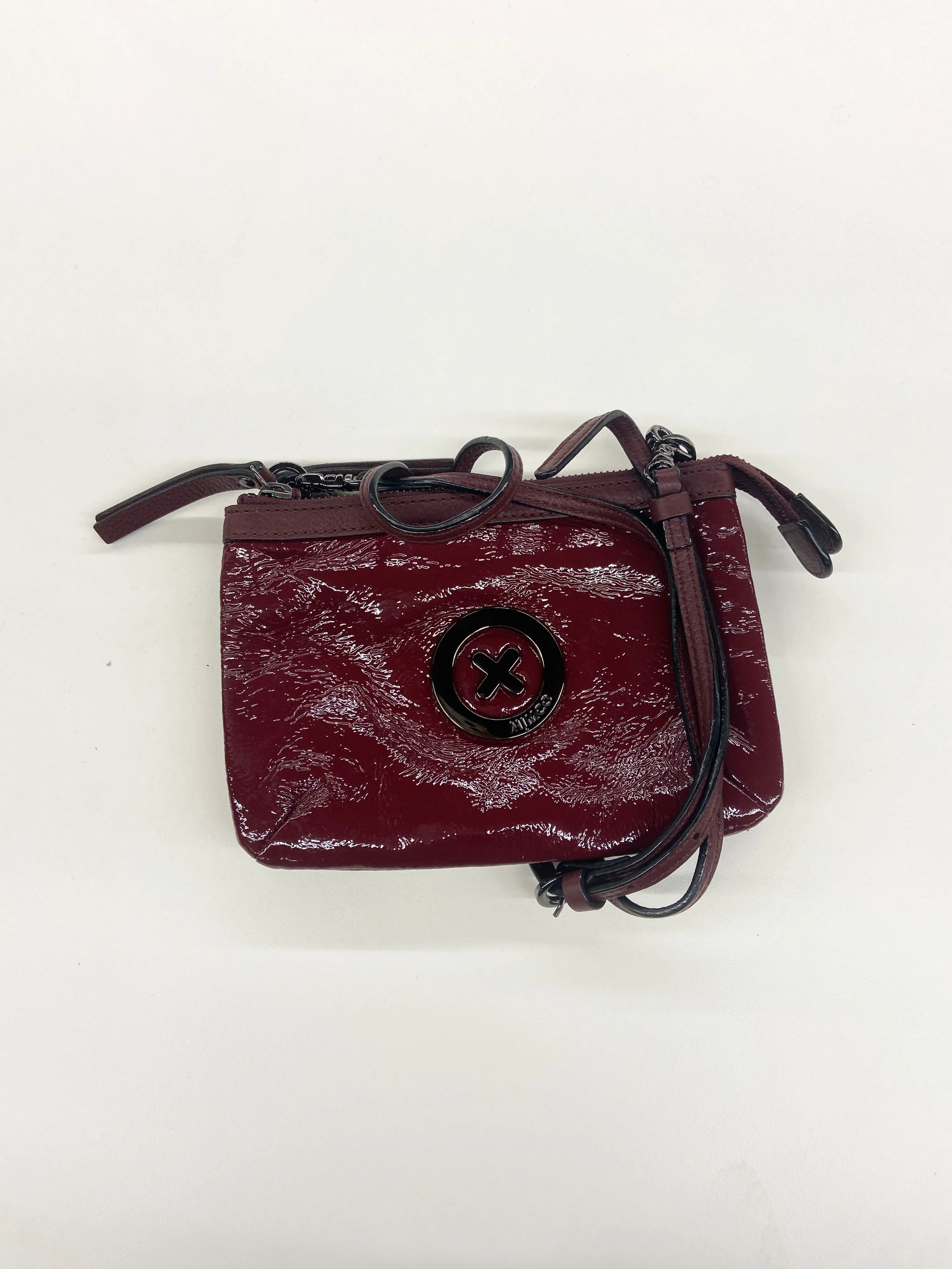 Multi Compartment Crossbody in Burgundy
