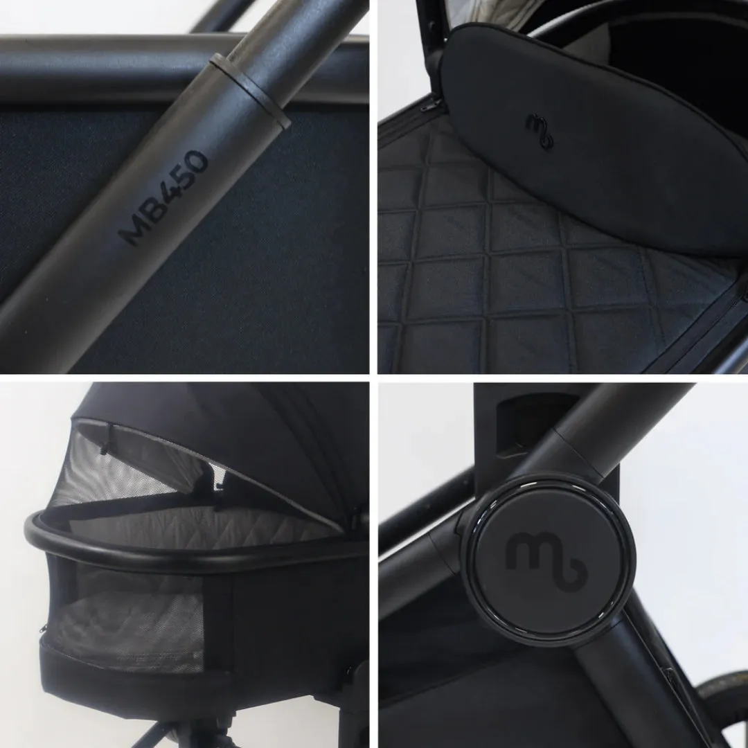 My Babiie MB450i 3-in-1 Travel System with Base - Black