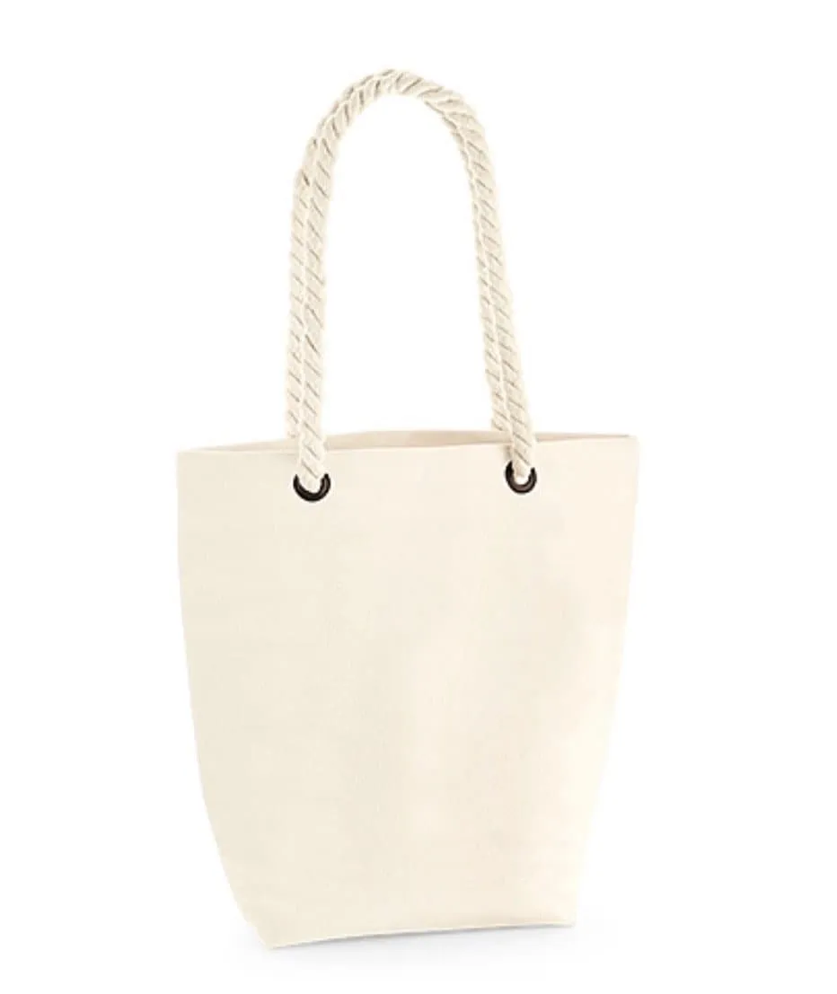 Nautical Stripe Canvas Tote Bag & Cosmetic Bag with Personalisation