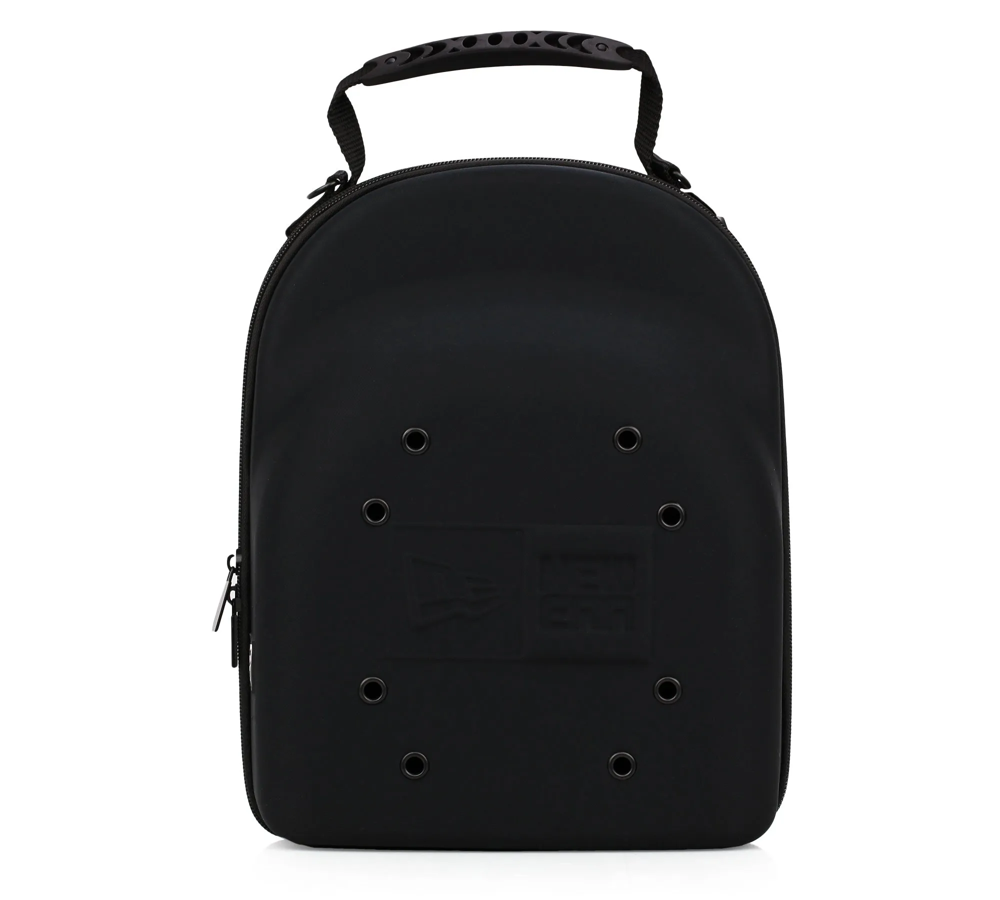 NEW ERA OFFICIAL 6 CAP CARRIER JET BLACK NEOPRENE WITH SHOULDER STRAP