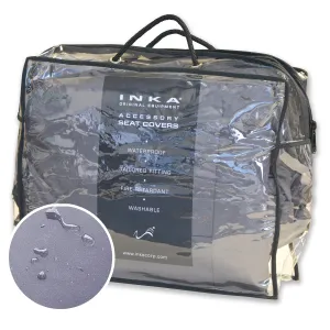 New  VW Volkswagen Beetle Inka Tailored Waterproof Front Pair Seat Covers MY97-11 GREY