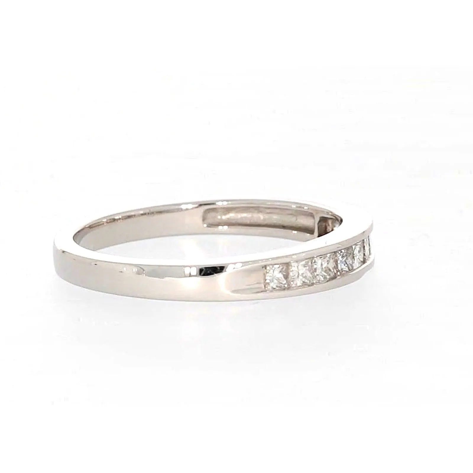 New York 14ct White Gold Princess Cut with 0.40 CARAT tw of Diamonds Ring