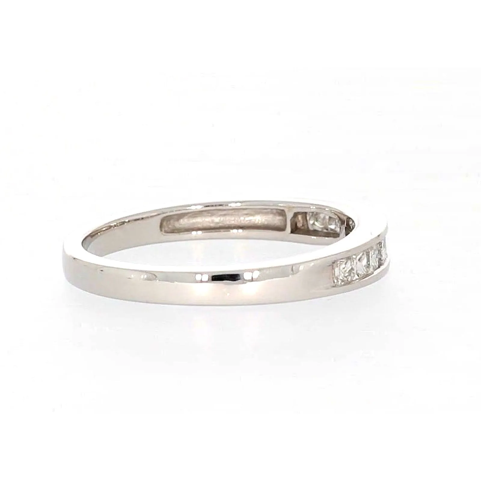 New York 14ct White Gold Princess Cut with 0.40 CARAT tw of Diamonds Ring