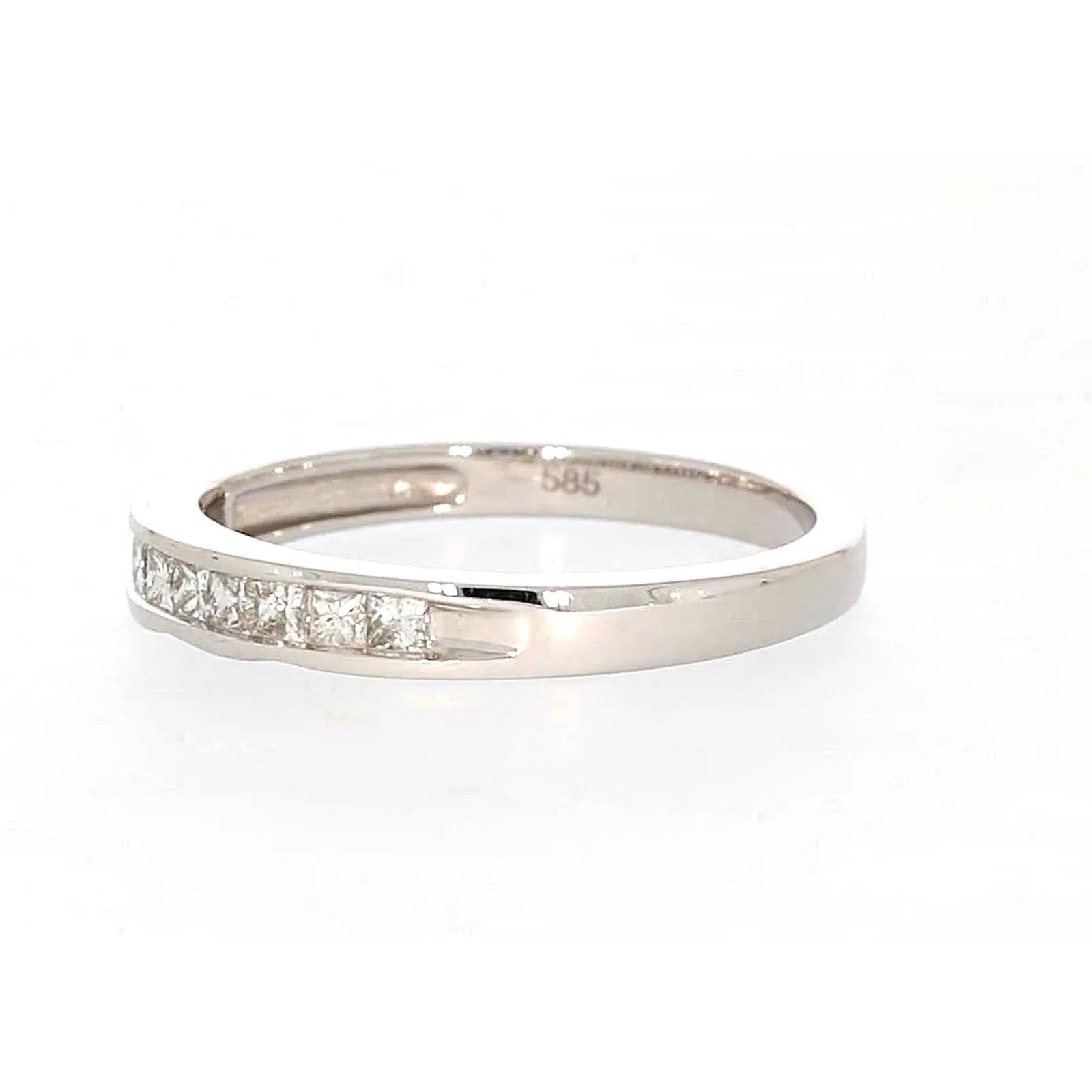 New York 14ct White Gold Princess Cut with 0.40 CARAT tw of Diamonds Ring