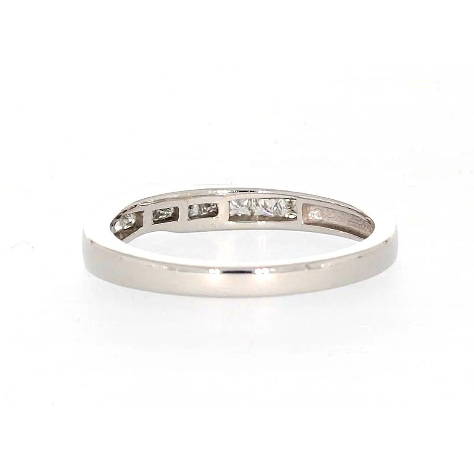 New York 14ct White Gold Princess Cut with 0.40 CARAT tw of Diamonds Ring