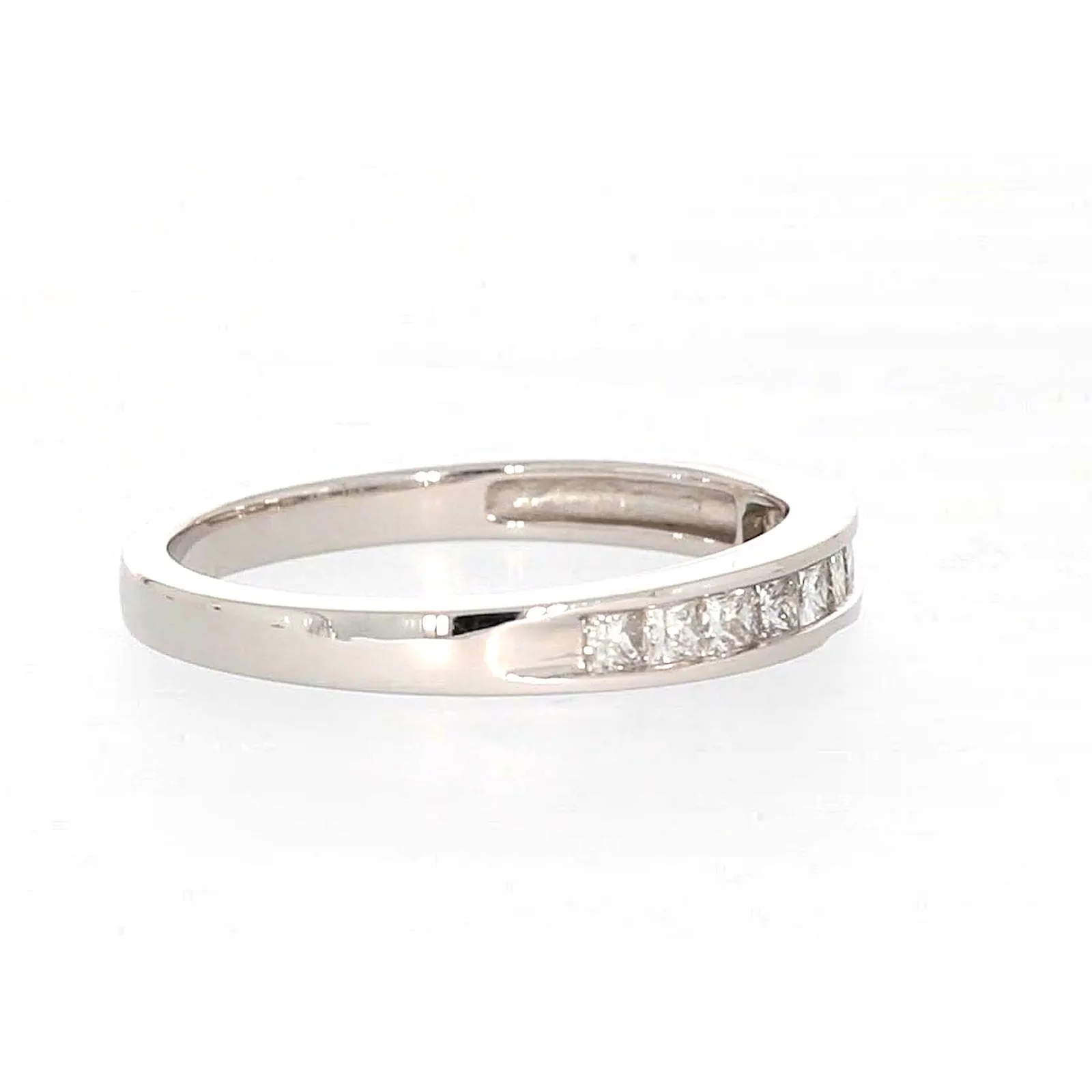 New York 14ct White Gold Princess Cut with 0.40 CARAT tw of Diamonds Ring