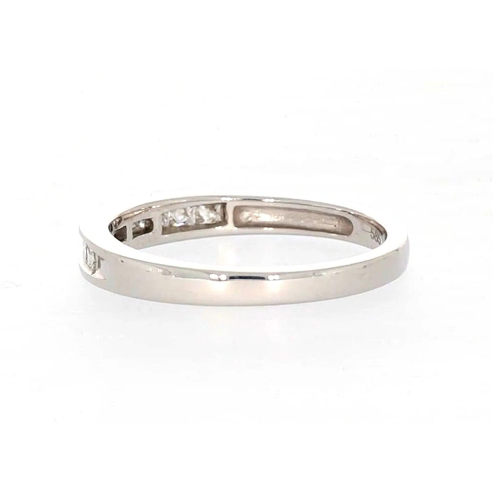 New York 14ct White Gold Princess Cut with 0.40 CARAT tw of Diamonds Ring