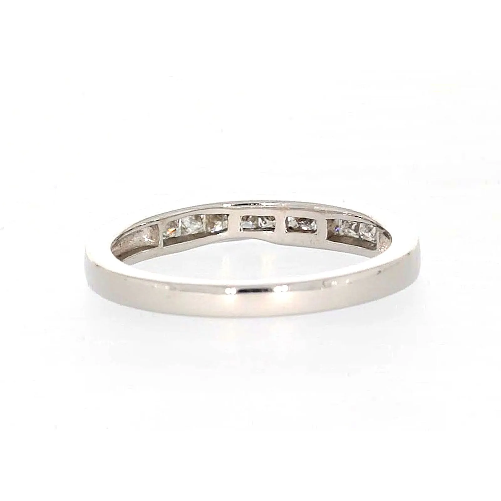 New York 14ct White Gold Princess Cut with 0.40 CARAT tw of Diamonds Ring