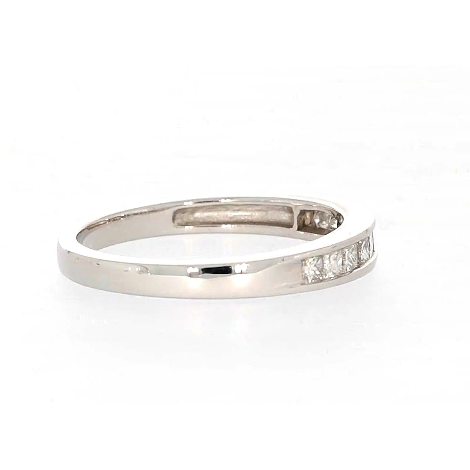 New York 14ct White Gold Princess Cut with 0.40 CARAT tw of Diamonds Ring