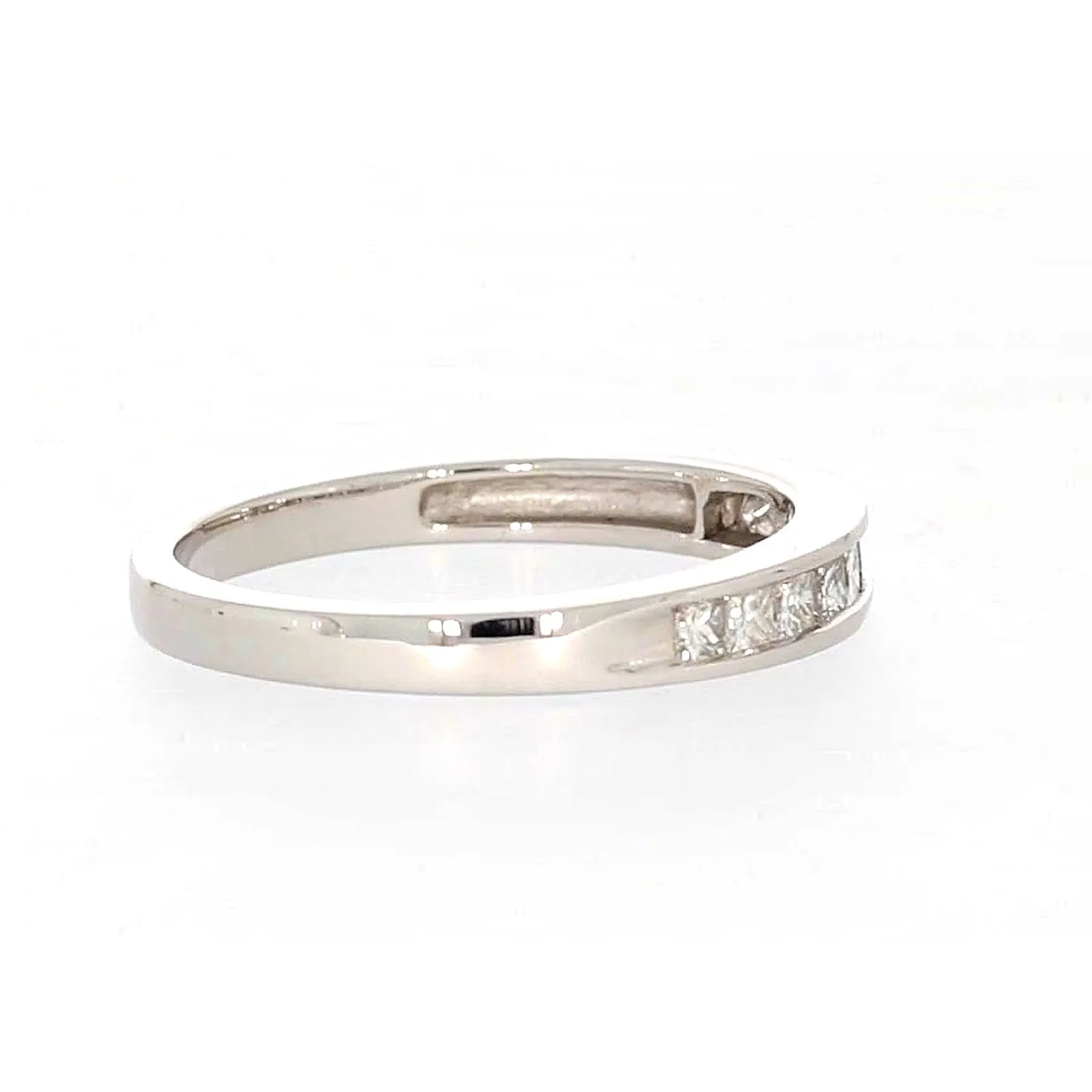 New York 14ct White Gold Princess Cut with 0.40 CARAT tw of Diamonds Ring