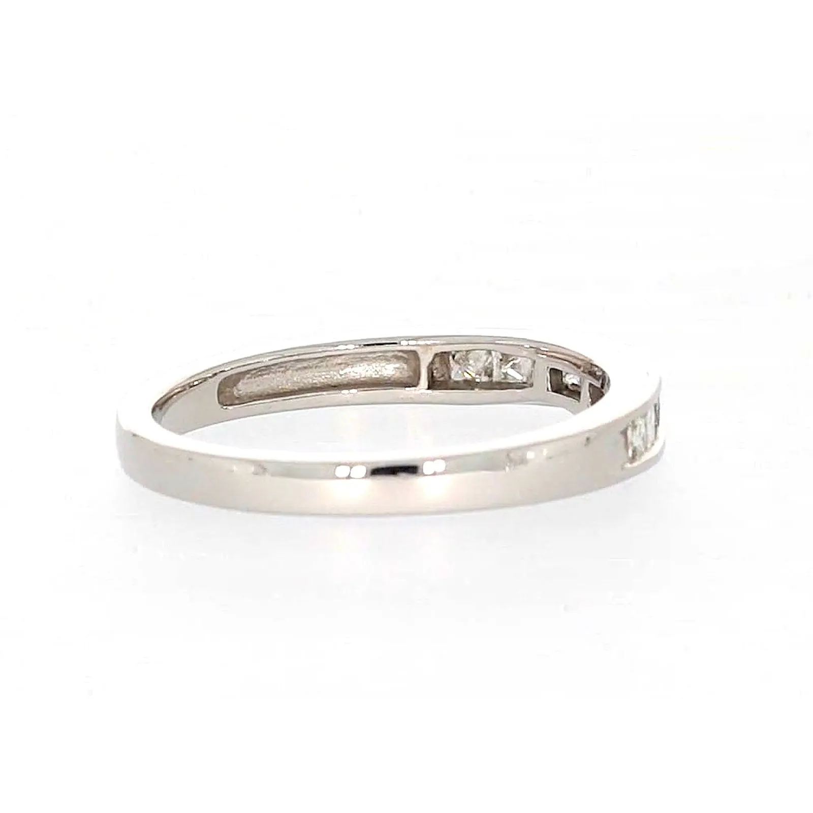 New York 14ct White Gold Princess Cut with 0.40 CARAT tw of Diamonds Ring
