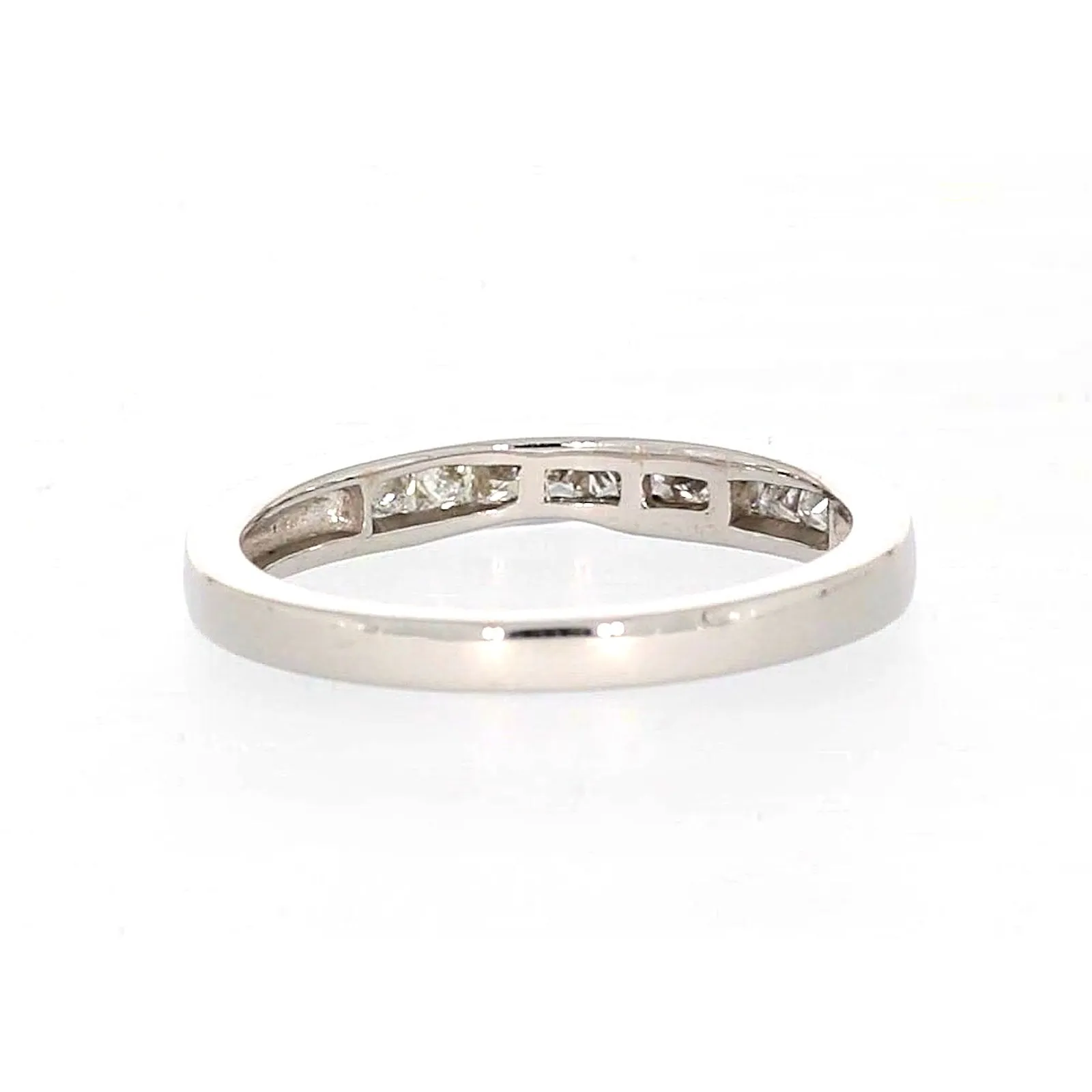 New York 14ct White Gold Princess Cut with 0.40 CARAT tw of Diamonds Ring