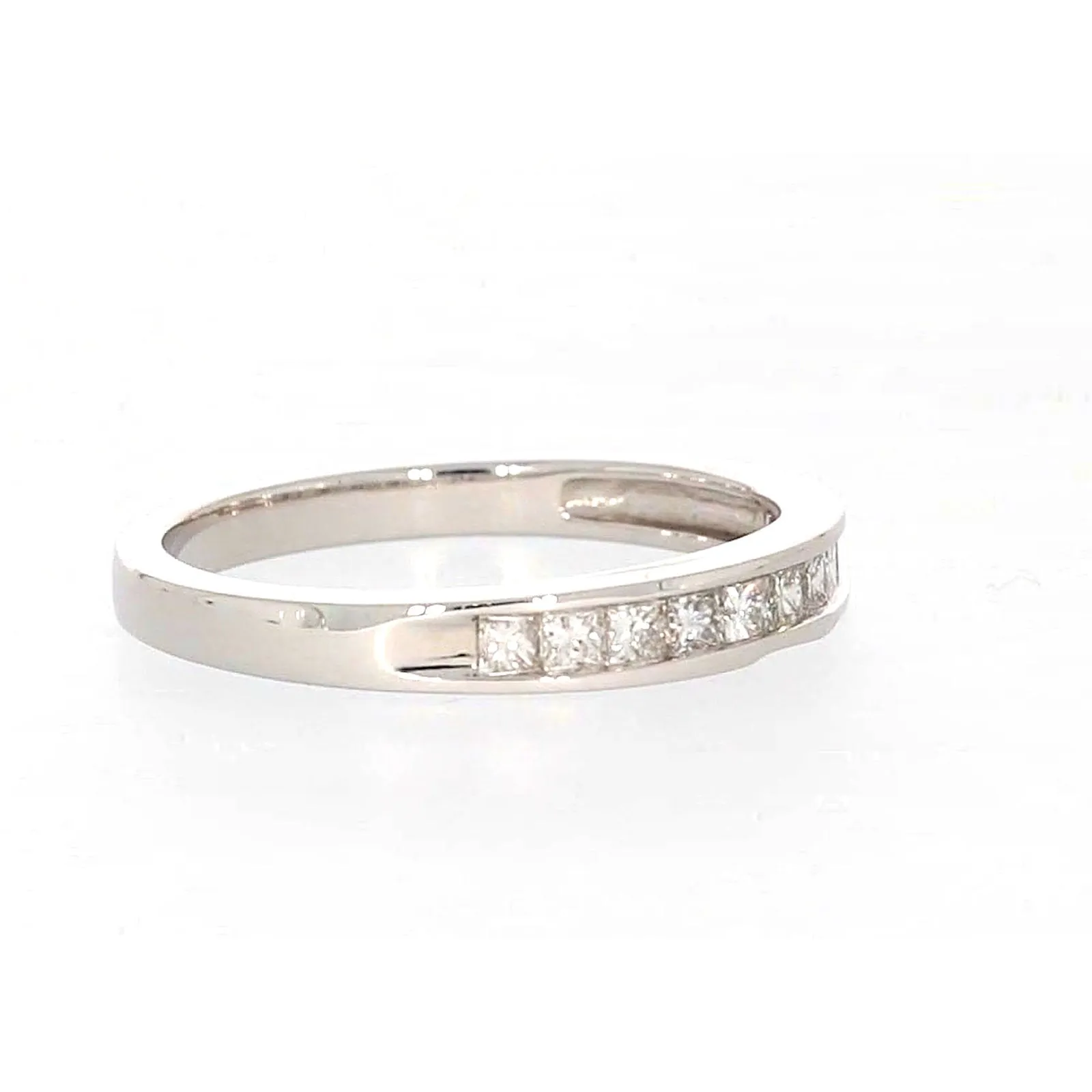 New York 14ct White Gold Princess Cut with 0.40 CARAT tw of Diamonds Ring