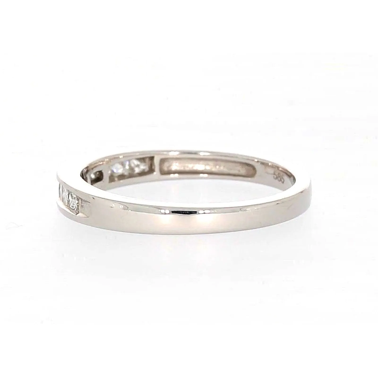 New York 14ct White Gold Princess Cut with 0.40 CARAT tw of Diamonds Ring